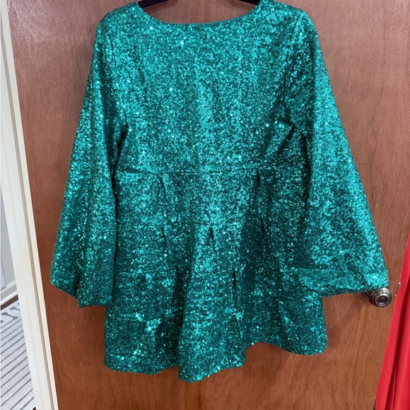 Green Sequin Dress - Picture 3 of 4